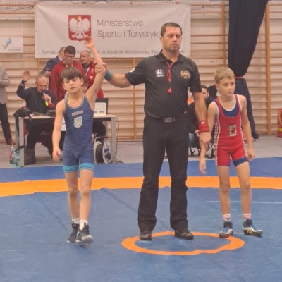 Alek na podium