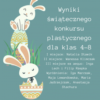 Wyniki konkursu plastycznego 4-8