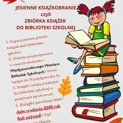 Zbiórka książek do biblioteki szkolnej