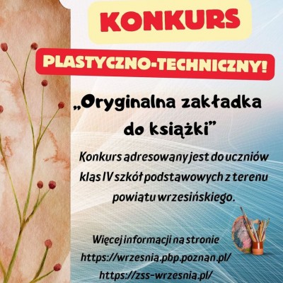 Konkurs dla czwartoklasistów na zakładkę do książki 