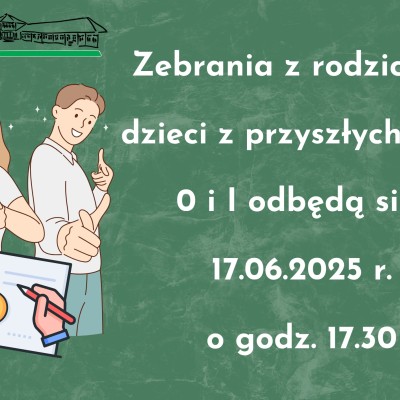 Spotkanie z rodzicami przyszłych klas 0 i 1
