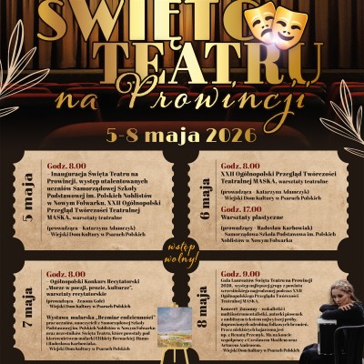 XXII Święto Teatru na Prowincji - zaproszenie